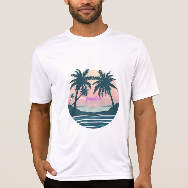 Camiseta Jamaica sunset seal (Frente)