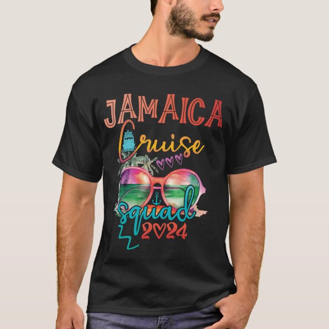 Camiseta Jamaica Vacation Squad 2024 Matching Group Family (Frente)