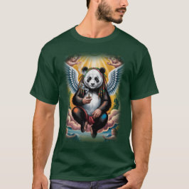 Camiseta Jamaican Angel Panda resting on a Green