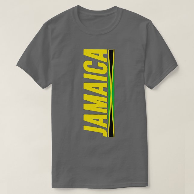 Camiseta Jamaican Flag Jamaica Color Love Gift Souvenir (Frente do Design)