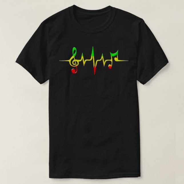Camiseta Jamaican Flag Jamaica Souvenir rasta heartbeat aun (Frente do Design)