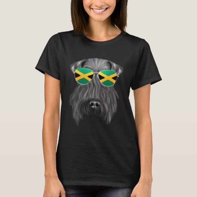 Camiseta Jamaican Flag Kerry Blue Terrier Dog Jamaica Pocke (Frente)