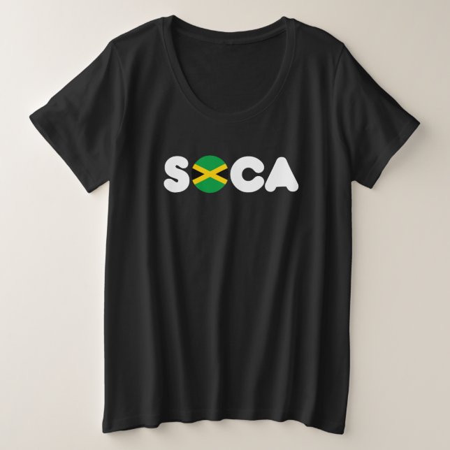 Camiseta Jamaican Flag Soca (Frente do Design)