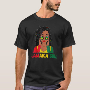 Camiseta Jamaican Girl Messenger Hair Jamaica Legal Flag Pa
