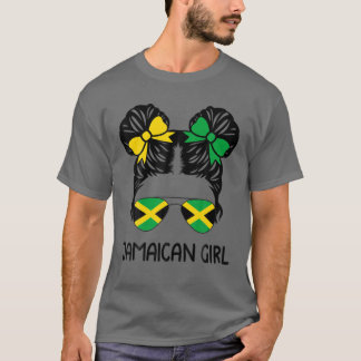 Camiseta Jamaican Girl Messenger Hair Jamaica Pride Patriot