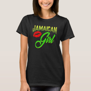 Camiseta Jamaican Girl Orud Jamaica Mulheres Vintage Jamaic