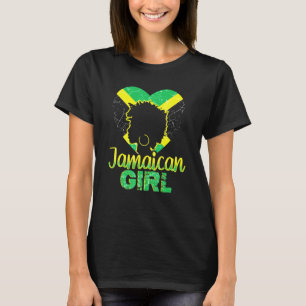 Camiseta Jamaican Girl Orud Jamaica Mulheres Vintage Jamaic