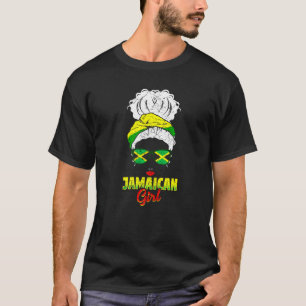 Camiseta Jamaican Girl Orud Jamaica Mulheres Vintage Jamaic