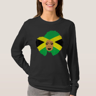 Camiseta Jamaican Girl Orud Jamaica Mulheres Vintage Jamaic