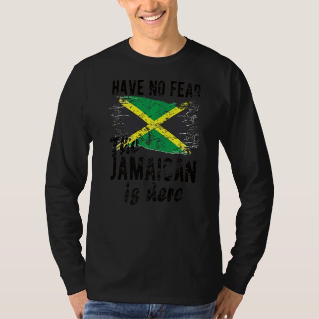 Camiseta Jamaican is Here Flag Jamaican Roots (Frente)