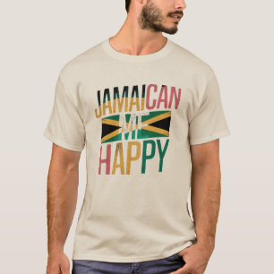 Camiseta Jamaican Me Happy - Diversão Jamaica Island Vibs
