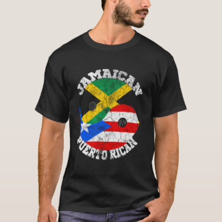 Camiseta Jamaican Puerto Rican Flag Jamaican Puerto Jamaica