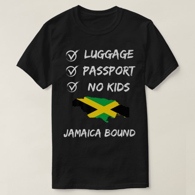 Camiseta Jamaican Travel Clothing For Your Next Vacation To (Frente do Design)