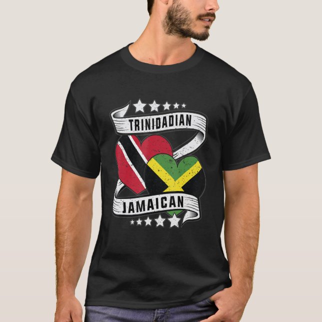 Camiseta Jamaican Trinidad e Meia Trindade e Meia Jamaica (Frente)