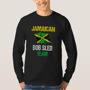 Camiseta Jamaicano Bobsled Team Jamaicano Flag Bobsled Coun