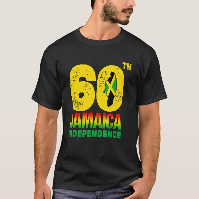 Camiseta Jamaicano no 60º Dia da Independência na Jamaica 2 (Frente)