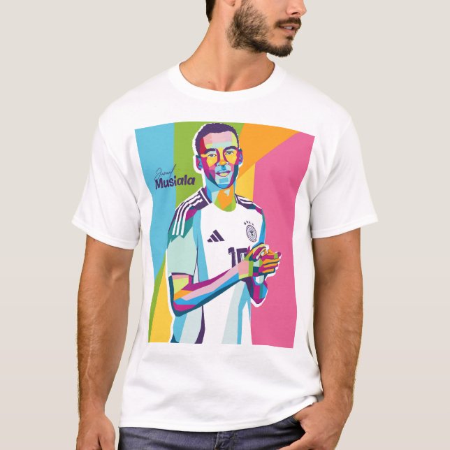 Camiseta Jamal Musiala Wpap Pop Art (Frente)