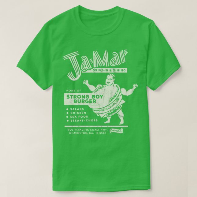 Camiseta JaMar Strong Boy Burger (Frente do Design)