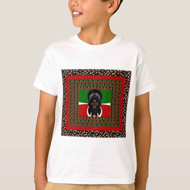 Camiseta Jambo Kenya Art Impressão (Frente)