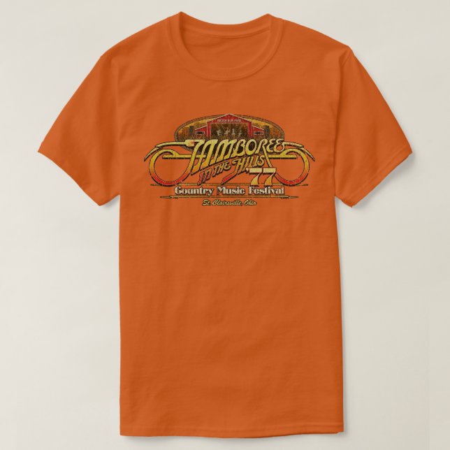 Camiseta Jamboree nas Colinas de 1977 (Frente do Design)