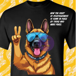 Camiseta James 3:18 Escritura de Bíblias - Cristão