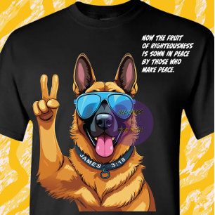 Camiseta James 3:18 Escritura de Bíblias - Cristão