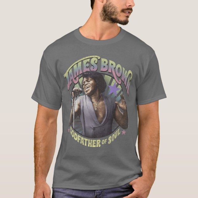 Camiseta James Brown Godfather of Soul family family (Frente)