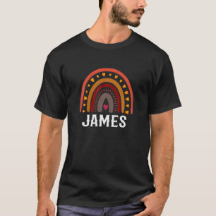 Camiseta James Colorous Rainbow Engraçado Men / Boy / Baby 