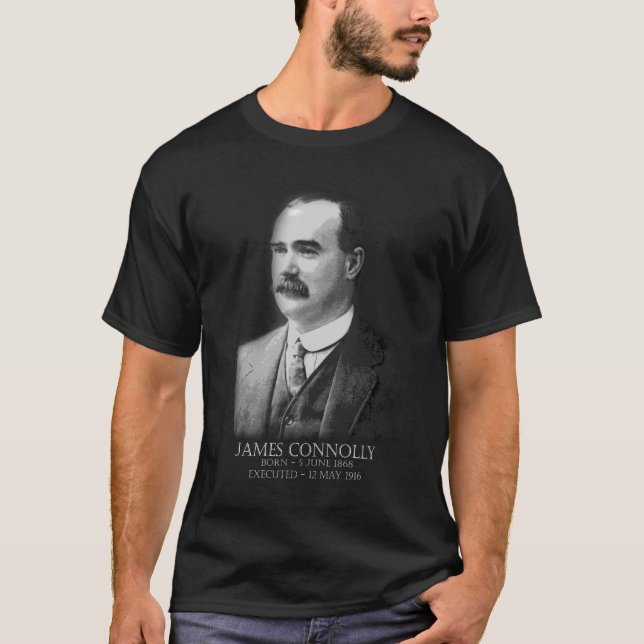 Camiseta James Connolly Páscoa 1916 Republicano Irlandês (Frente)