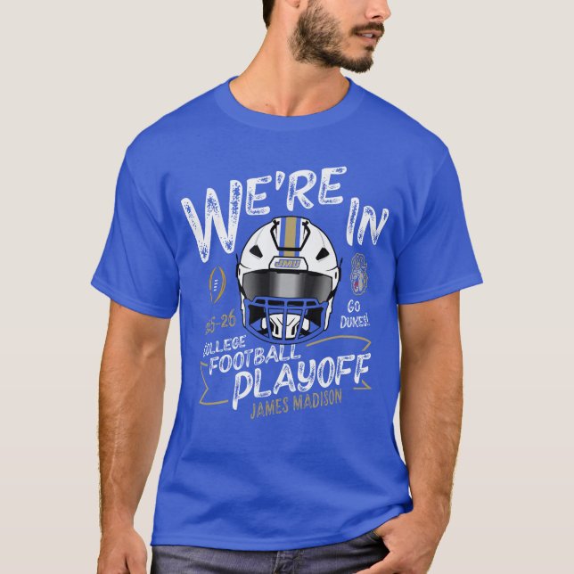 Camiseta James Madison Dukes CFP College Football Playoff 2 (Frente)