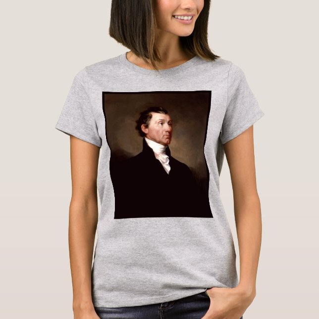 Camiseta James Monroe Portrait, Presidente Anteamericano (Frente)