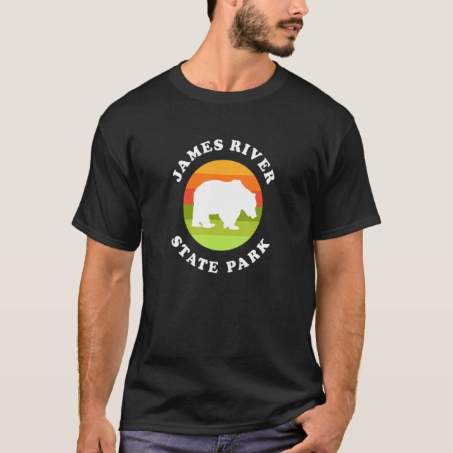 Camiseta James River State Park Virginia Bear VA Souvenir (Frente)