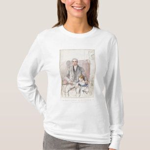 Camiseta James Wyatt com seu Grandaughter Mary, o qui o