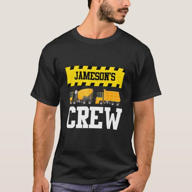 Camiseta Jameson Construction Crew Custom Dumcaminhão Dump  (Frente)