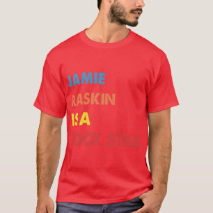 Camiseta Jamie Raskin é uma estrela de rock vintage