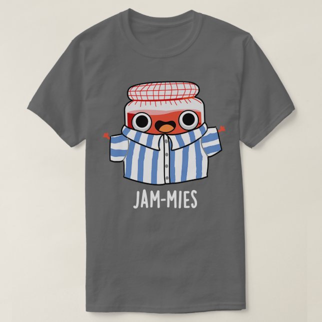 Camiseta Jammies Funny Pyjamma Jam Pun (Frente do Design)