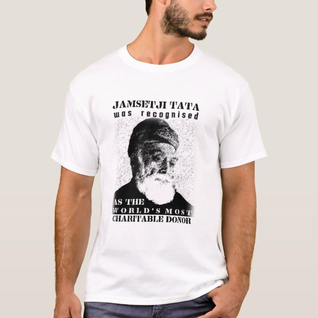 Camiseta Jamsetji Tata design do Melhor Dador (Frente)