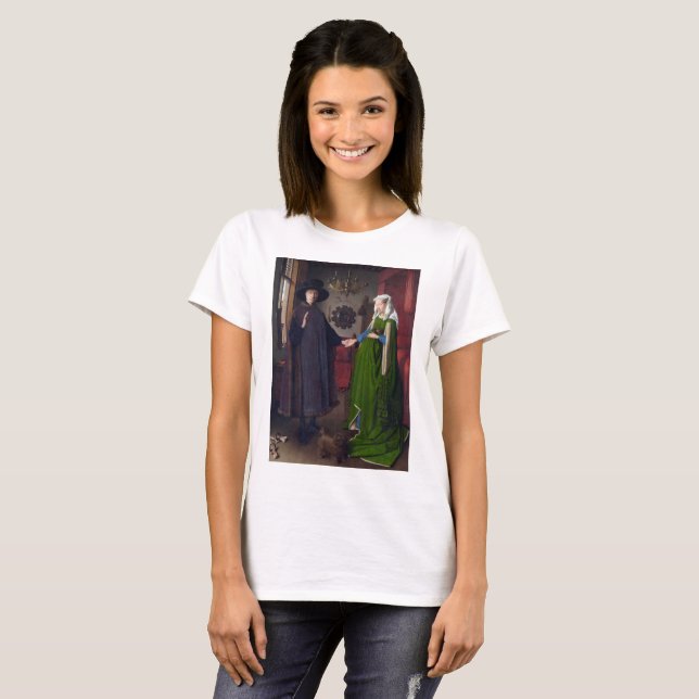 Camiseta JAN VAN EYCK- Arnolfini Retrato 1434 (Frente Completa)
