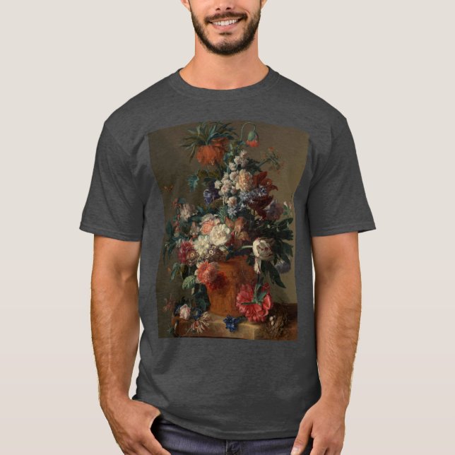 Camiseta Jan van Huysum - Vaso de Flores (Frente)