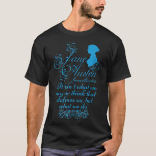 Camiseta Jane Austen Citando Fãs do Clube de Livros Vintage