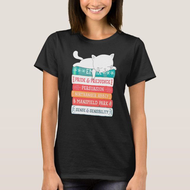 Camiseta Jane Austen Livros (Frente)