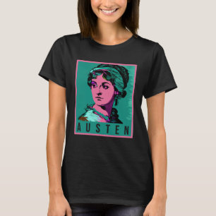 Camiseta Jane Austen Mulher História Mês Leitura Feminista