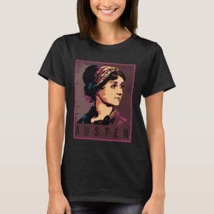 Camiseta Jane Austen Mulher História Mês Leitura Feminista