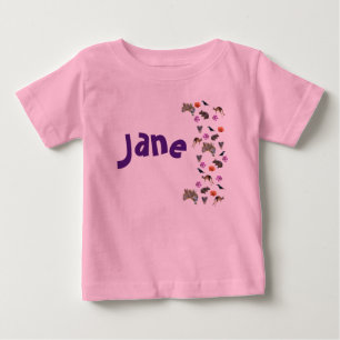 Camiseta Jane, Nome Com Vida Selvagem Australiana,