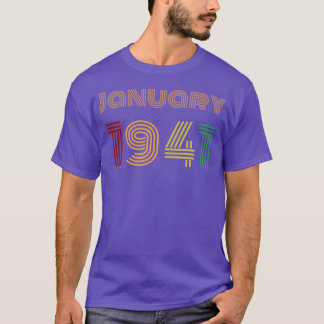 Camiseta Janeiro de 1941 Presente de Aniversário