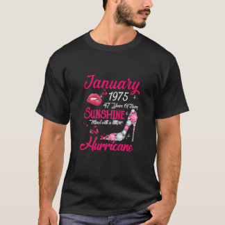 Camiseta Janeiro De 1975 47 Anos De Sol 47.O Nascimento