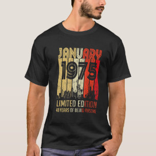 Camiseta Janeiro De 1975 48 Anos De Esforço