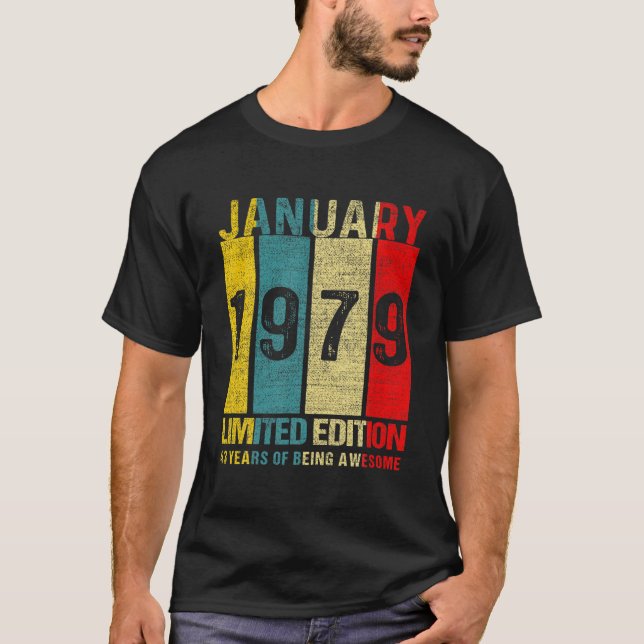 Camiseta Janeiro De 1979 Edição Limitada De 43 Anos De Aten (Frente)