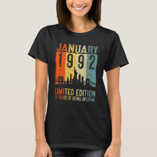 Camiseta Janeiro De 1992 Edição Limitada, 31 Anos De Atençã