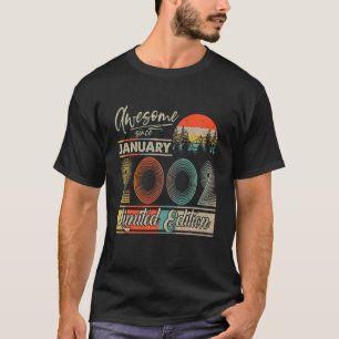 Camiseta Janeiro de 2002 Vintage Retro 20 anos de idade, 20